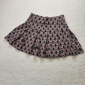Jolie and Joy Girl's Size Med (10/12) Flaired Short Skirt Geometric Print